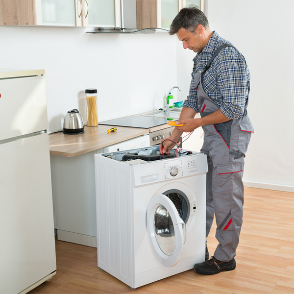 can you walk me through the steps of troubleshooting my washer issue in Peterstown